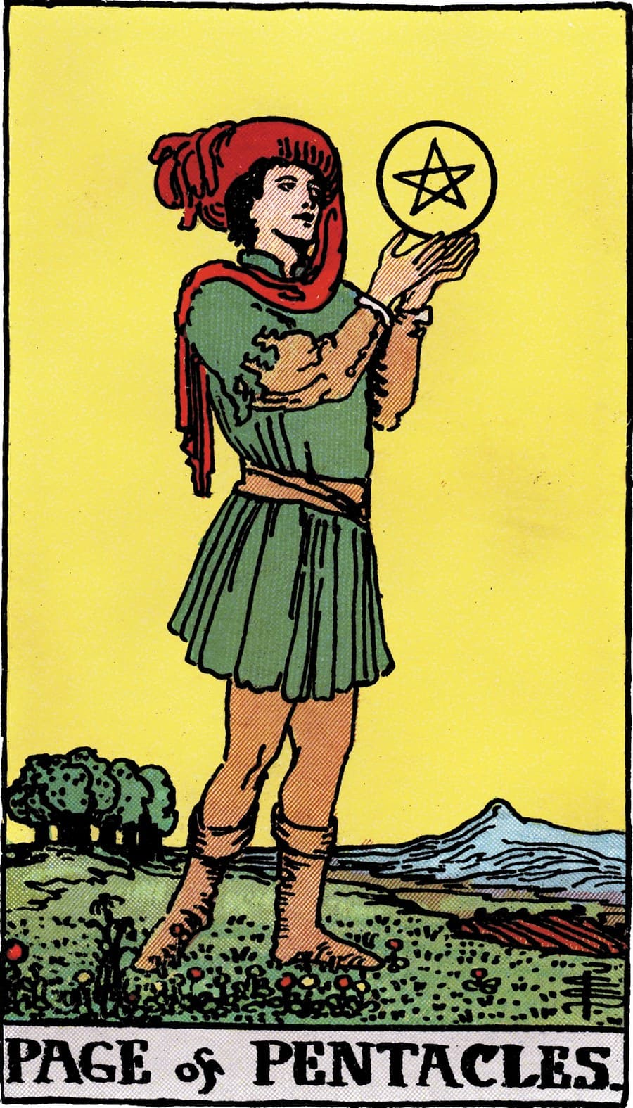 Pentacles Page